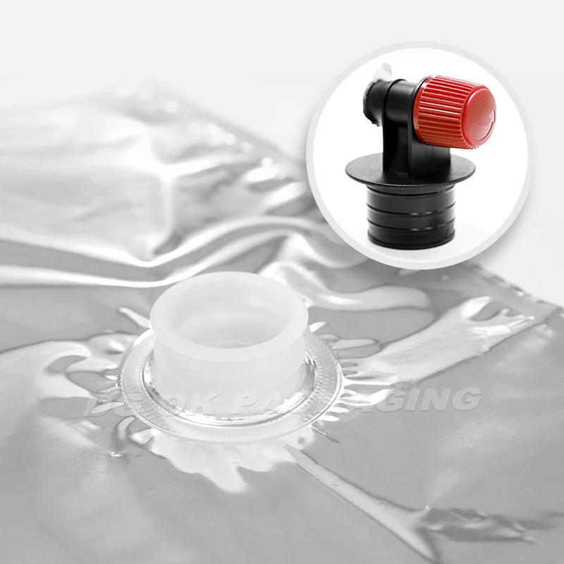 Custom 1L 2L 3L 5L Aseptic Take Away Paper Coffee Packaging Box with Handle 96oz Coffee to Go Box Wine BIB Bag in Box Dispenser