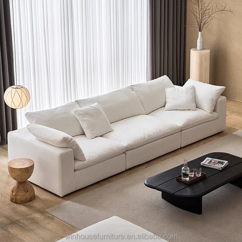 Luxury Nordic Design Sectional Couches Modern Living Room White Cloud Sofa Modular Sectional Sofa Set Furniture For Living Room