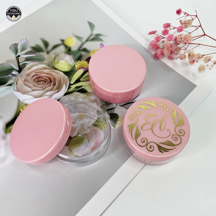 3g 5g Round colorful Plastic PS cream jar ,Small capacity powder jar, eye shadow cream jar