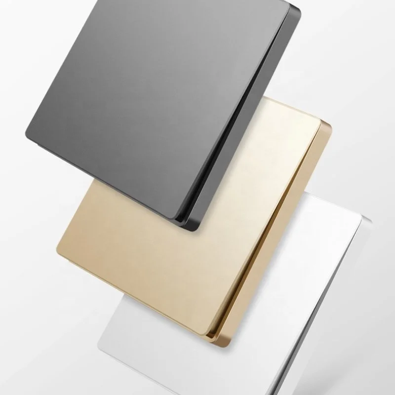 Good Quality Golden UK Africa Malta Maldives Electrical Wall Switches and Sockets Single Double Socket with USB