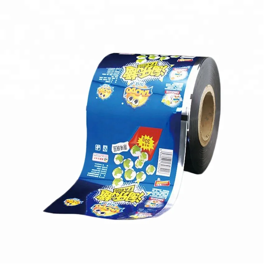 Customize Laminated Bopp/Aluminum/Pe Packaging Bags Printed Food Grade Plastic Packing Film Rolls For Banan Chips packaging