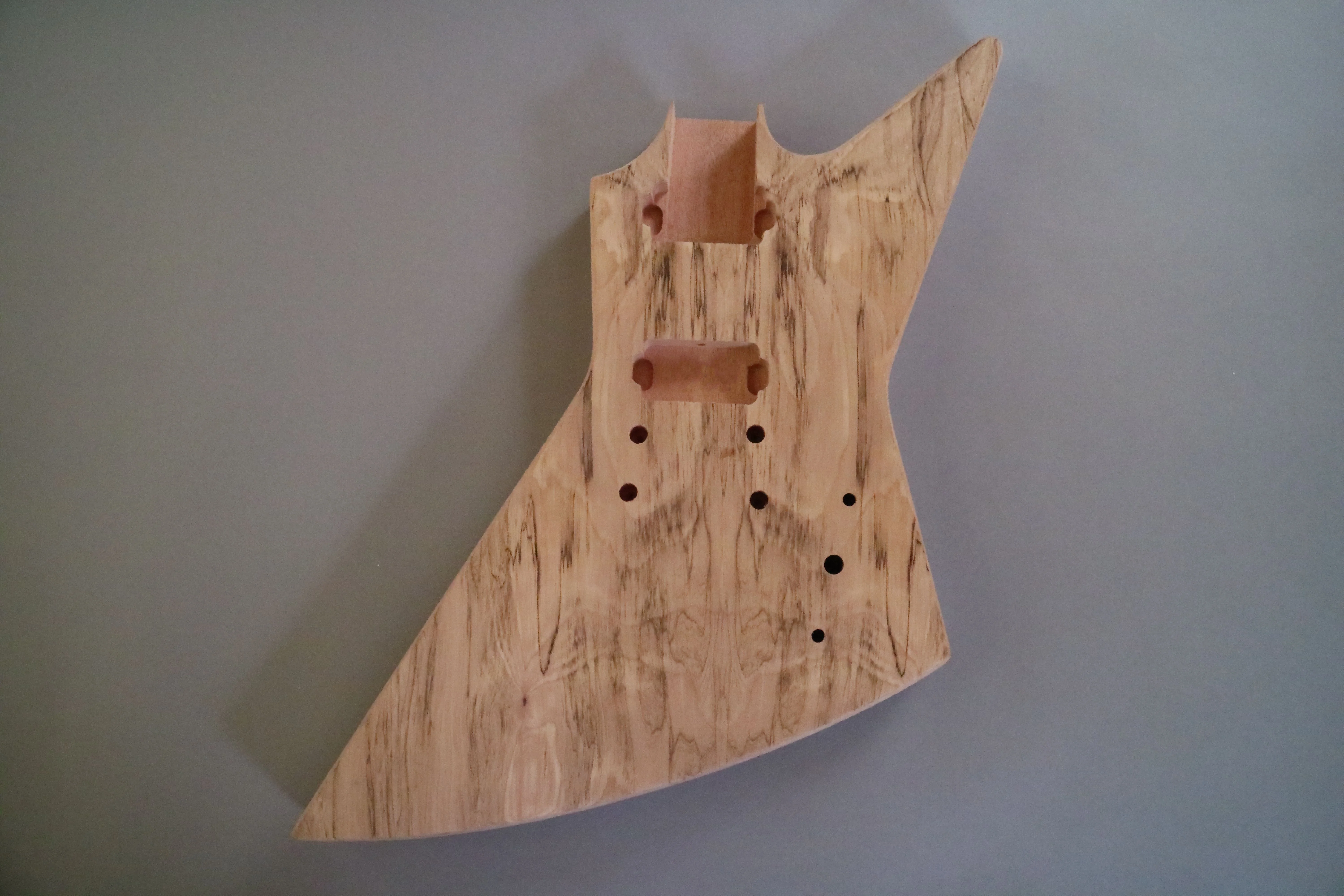 Afanti Set In Mahogany Body with Spalted Maple Veneer Electric Guitar Kit