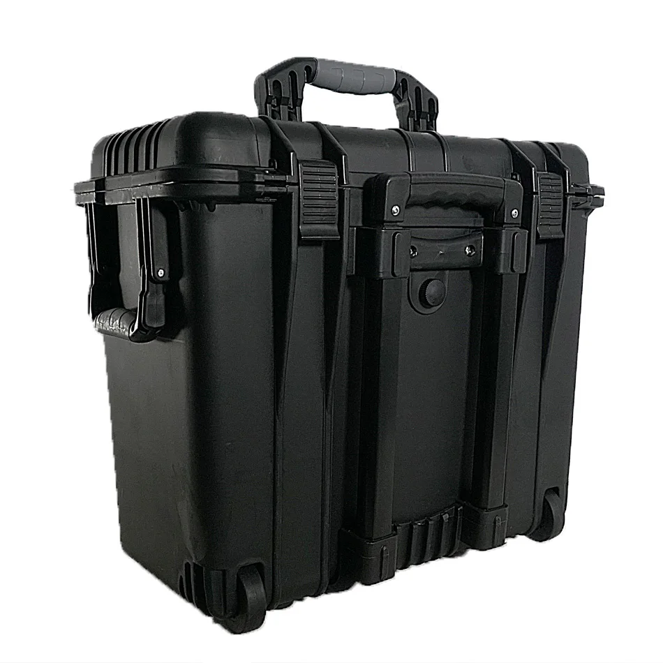 Customized  waterproof hard IP67 plastic large travel suitcase trolley rolling tool case with wheels