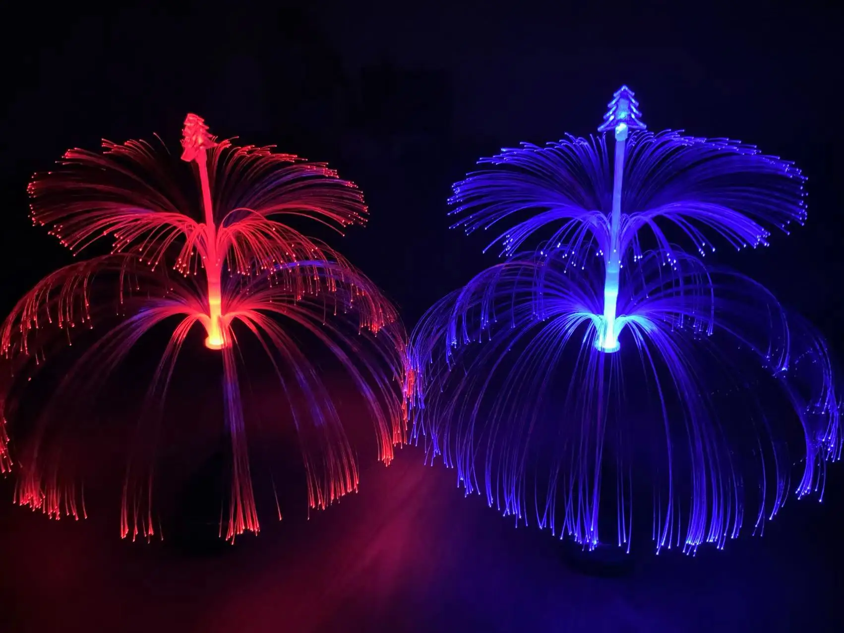 Newish Outdoor Waterproof 7 Color Changing Solar Double Jellyfish Garden Lights for Walkway Lawn Backyard Jellyfish lamp