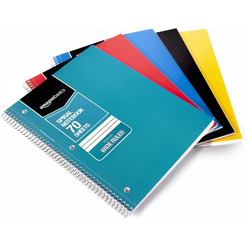 Eco-Friendly PP Paper Hardcover A4 A5 Metal Ring Wire Binding Bound Notepad Custom Spiral Note Book Notebook