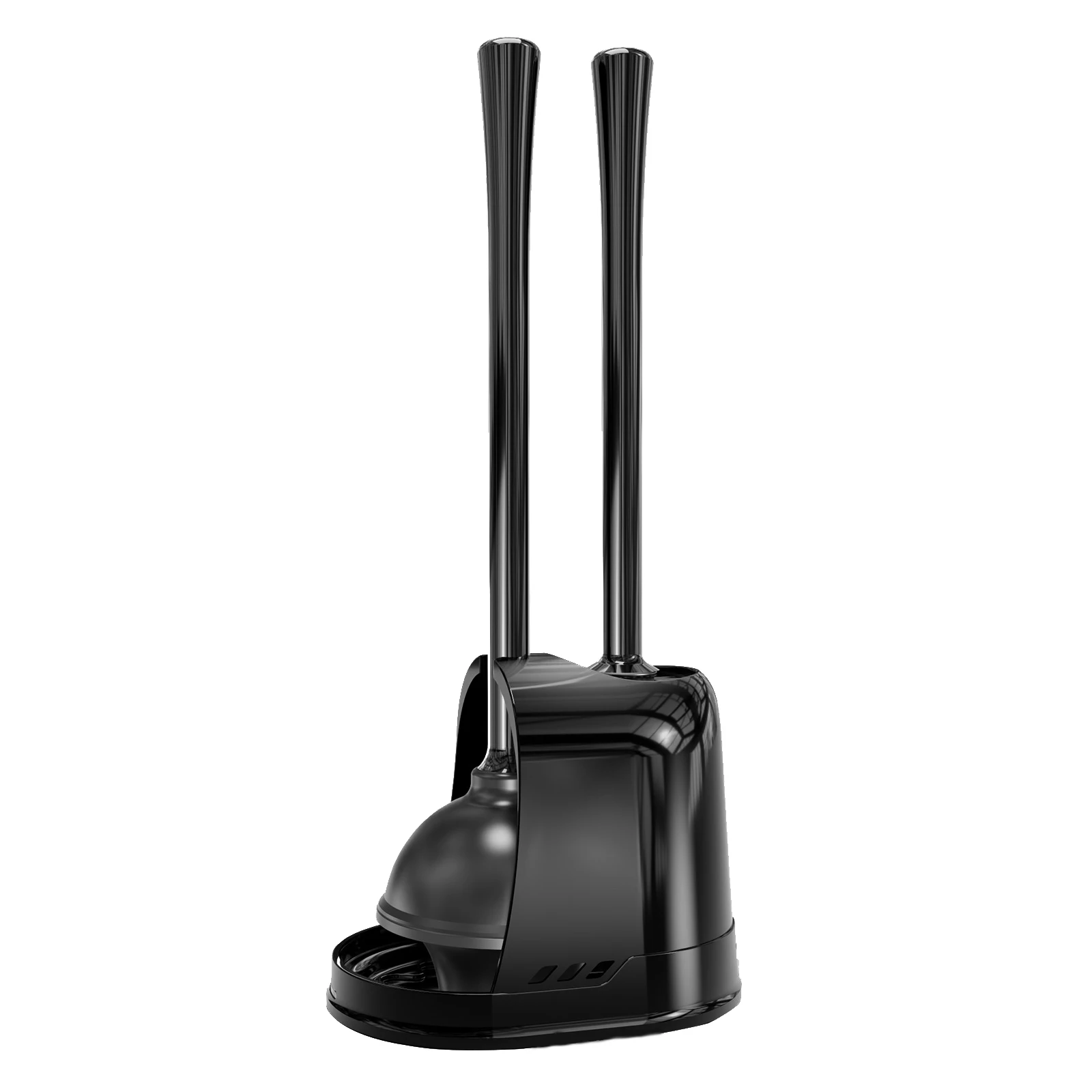 Home Bathroom Toilet Unclogger Set Plastic Long-Shaped Hand-Design Style Toilet Plunger Brush Base Effective Cleaning Wholesale