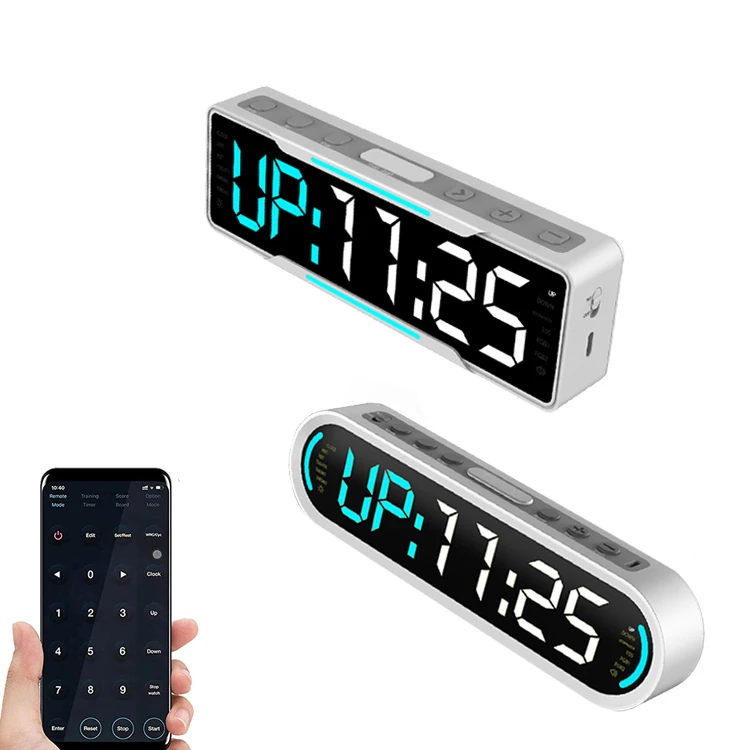 Портативные настенные часы для фитнеса, светодиодный умный таймер для спортзала