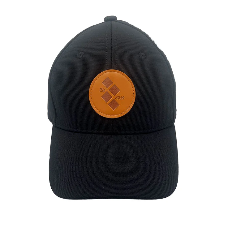 Eco-friendly Fabric Customized Leather badge logo  Custom Rubber Patch Metal Adjustable Leather Strap Custom Suede Winter Hat