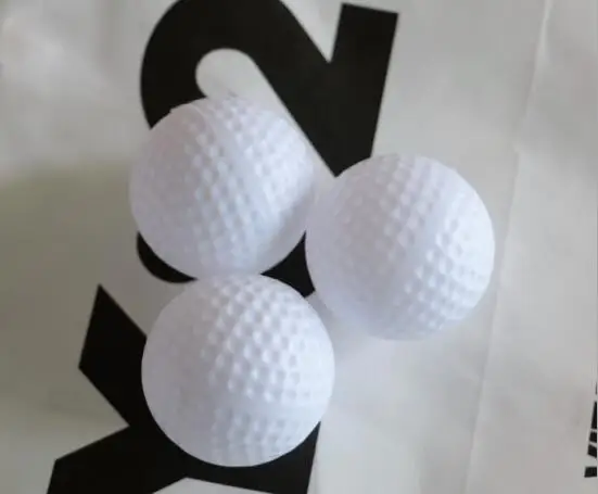 White plastic Hollow Practice Golf Balls for Beginner Indoor Outdoor Training