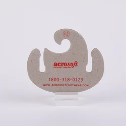 3mm thickness Customized paper cardboard paper card recyclable hangers hooks for retail hanger flip flop display