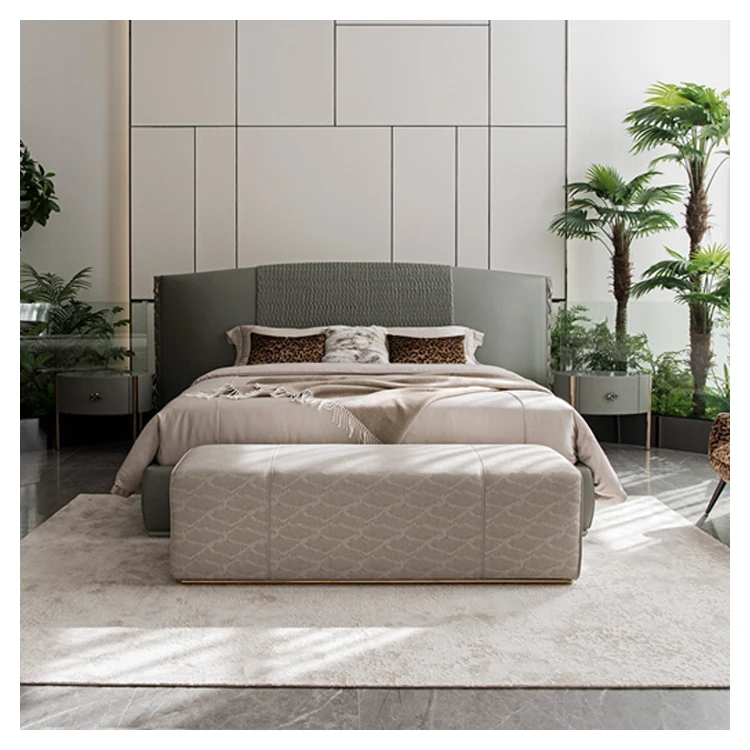 Professional Manufacturer Modern Bedroom Furniture Bed Stool Bed End Stool Bench