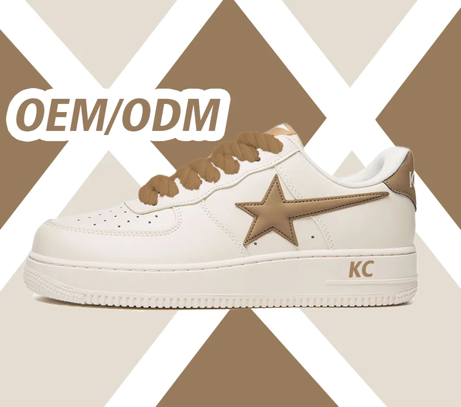 OEM ODM Manufacturers Original Customized Logo Genuine Leather  Low Sneakers Design Skateboard Casual Men Custom Shoes