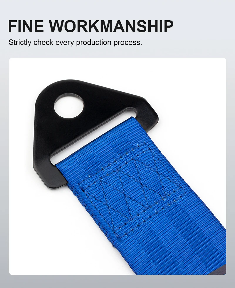 Customized logo pink nylon webbing racing car tow straps for toyota