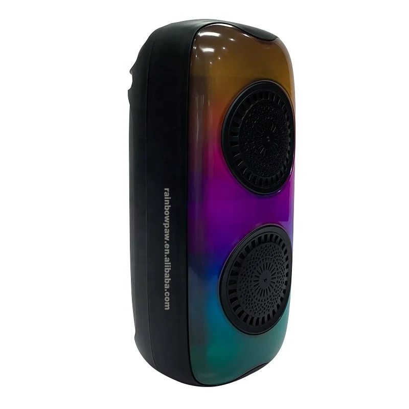 Kts original factory dual 3 Inch portable bt wireless speaker ktx-1475 home party rgb light mp3 music player for tws tf usb fm