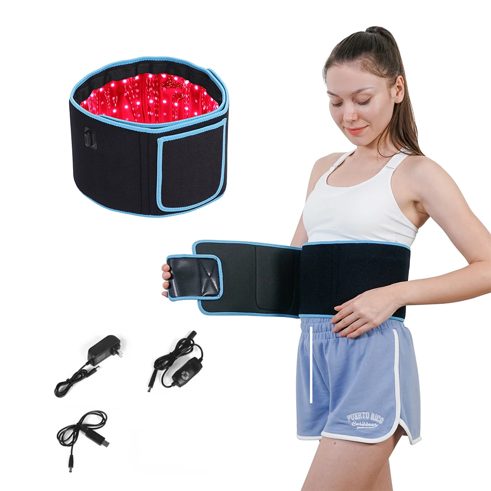 Led Red light therapy device with Pulse Mode for Body Back Waist Shoulder Joints Pain Relief red light therapy belt