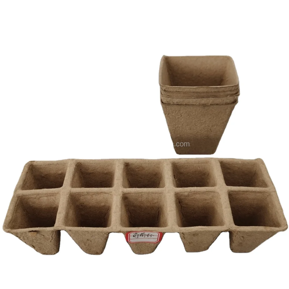 biodegradable organic seed starter tray peat pots kits peat compostable planting pot seed growing nursery cup