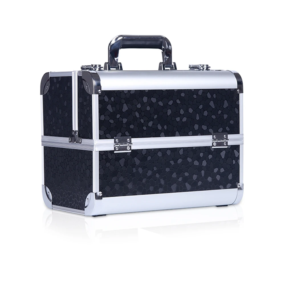 high-quality custom beauty makeup kit artist box case cosmetic box wholesale professional aluminum makeup cosmetic kit case
