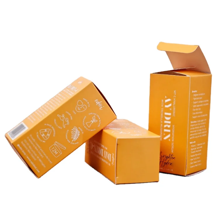 New Design Custom Printing Perfume Face Cream Serum Lotion Box Cosmetic Skin Care Box Packaging