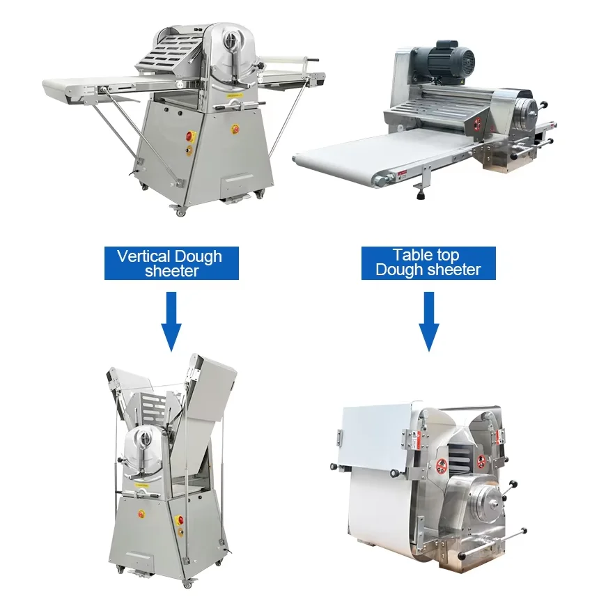 Electric Automatic Puff Pastry Dough Sheeter Machine Cheap Price Roller Bread Croissant Sheeter Machine For Bakery