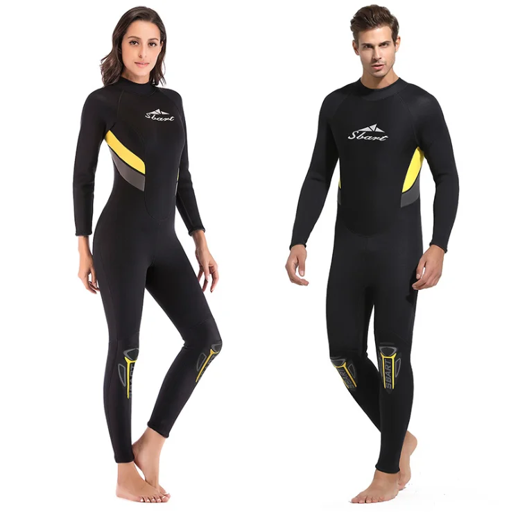 New One-Piece Neoprene 3MM Diving Suit Long Sleeve Men Women Wetsuit Prevent Jellyfish Snorkeling Suit
