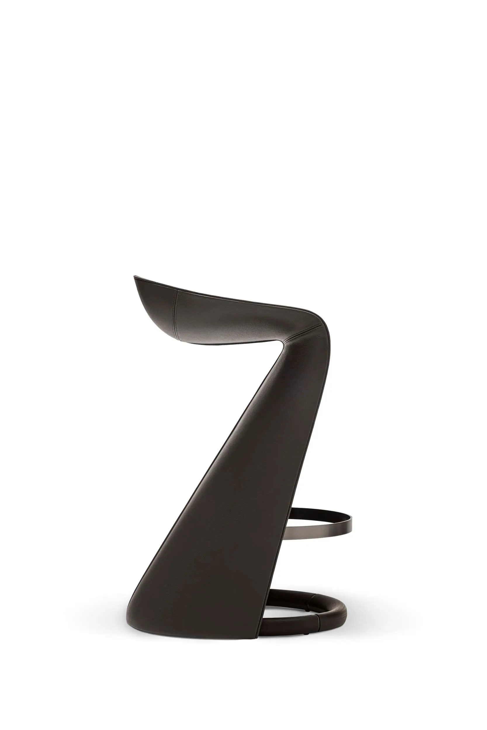 Nordic Creative Design Light Luxury High-Foot Glass Fiber Reinforced Plastic Skirt Shape Bar Chair for Cafe Single Chair Stool