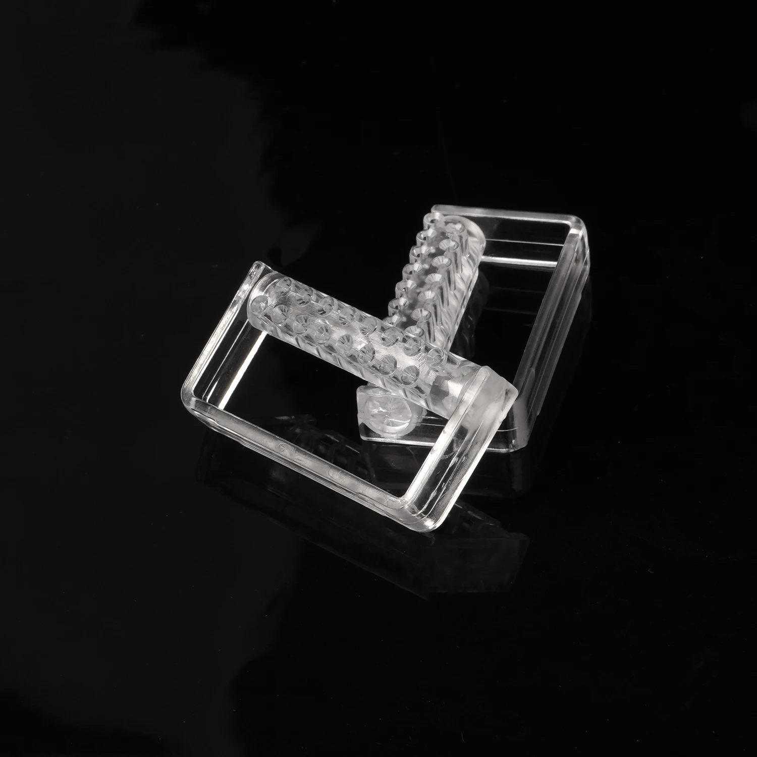 16-Holes Clear Dental Bur Holder Autoclavable Plastic Rack Stand Frame Holder Dispenser