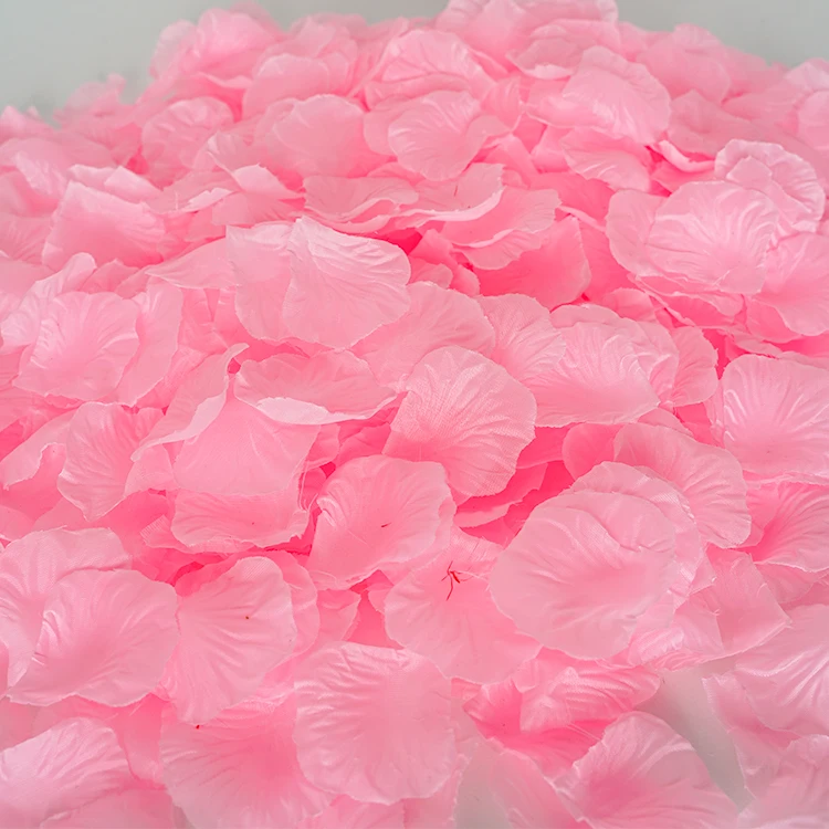 Odorless Petals Wholesale Wedding Artificial Real Touch Silk Satin Rose Flower Petal Decorative Flower Petals
