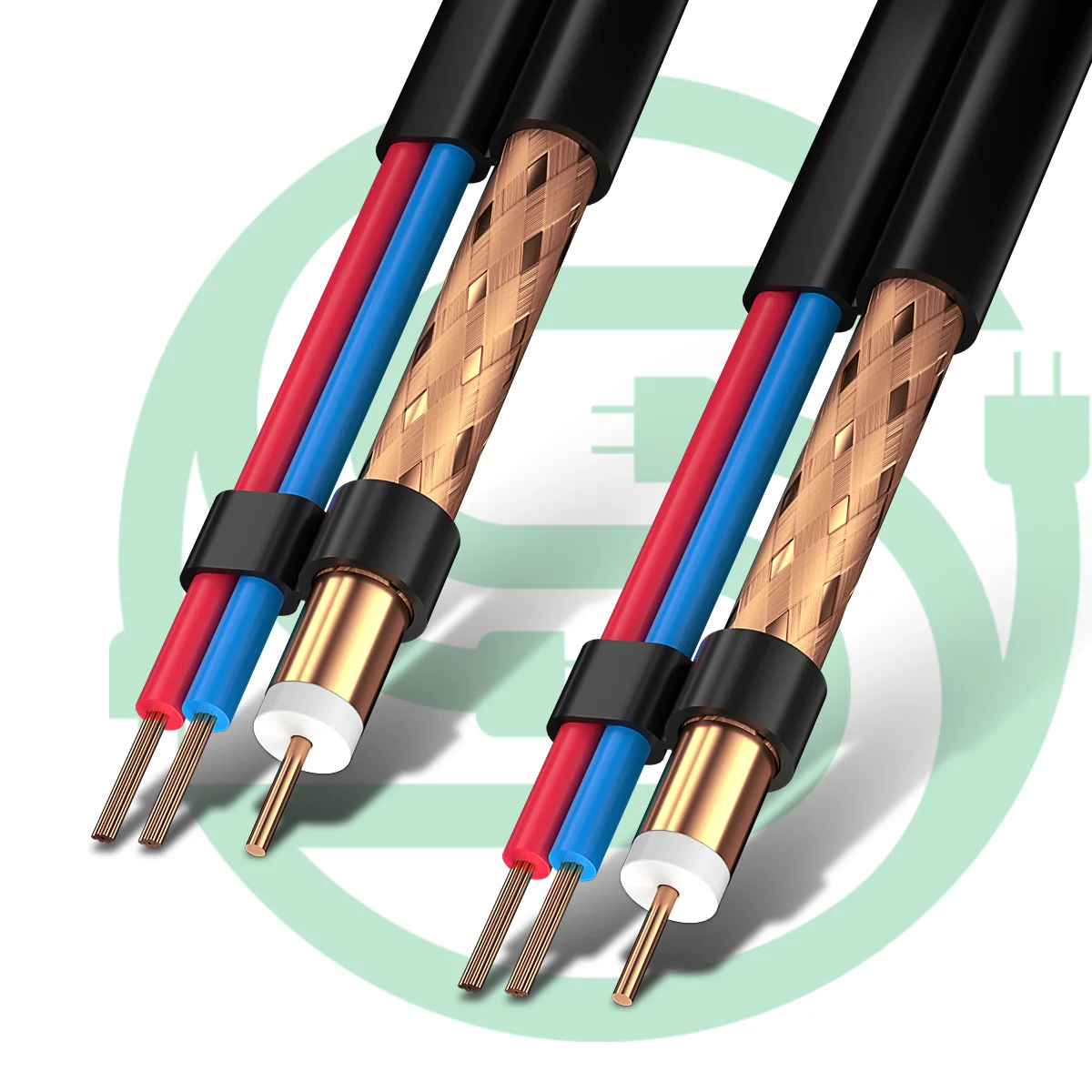 Best Price RG59 2C Cable RG6 RG58 3C-2V 5C2V RJ59 Coaxial Cable RG59 With Power Siamese CCTV Cable