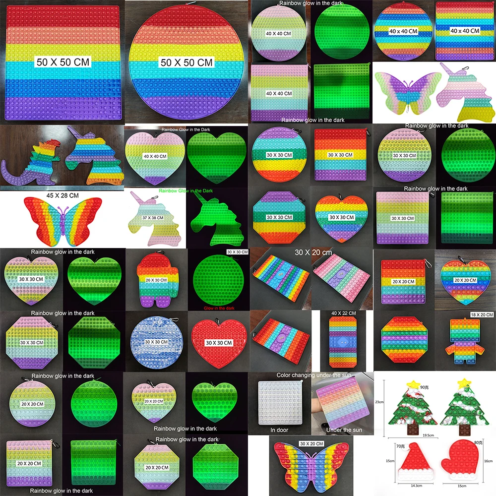 
Factory Wholesale Silicone Anti Stress Toys Pack New Popper Popits Fidget Sensory Toy Set Pop Fidget Toys 