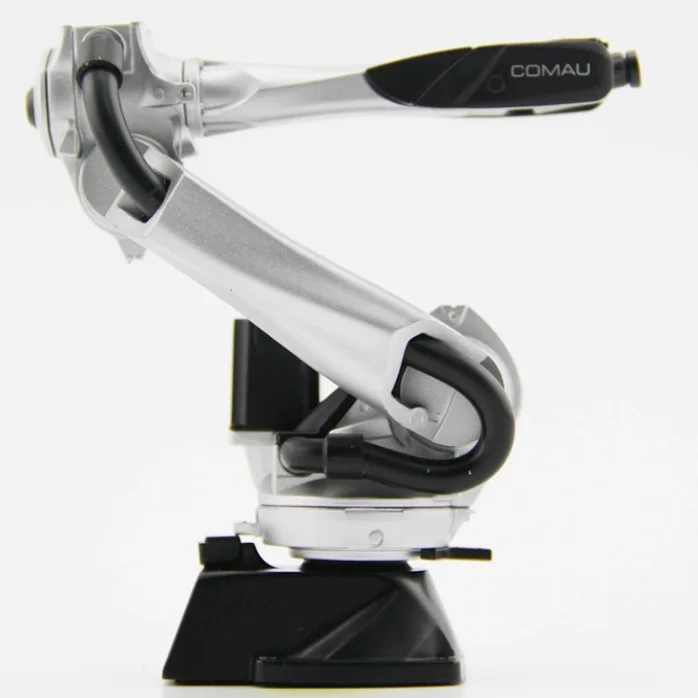 1:10 Scale COMAU RACER7 Industrial Robot Model Six-axis Robot Simulation Rotatable Scene Model Gift Teaching Appliance Toy