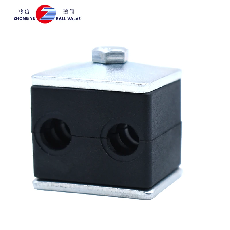 Factory Direct High Quality  din 3015 hydraulic twin polyamide for Tube  clamp for oil pipe
