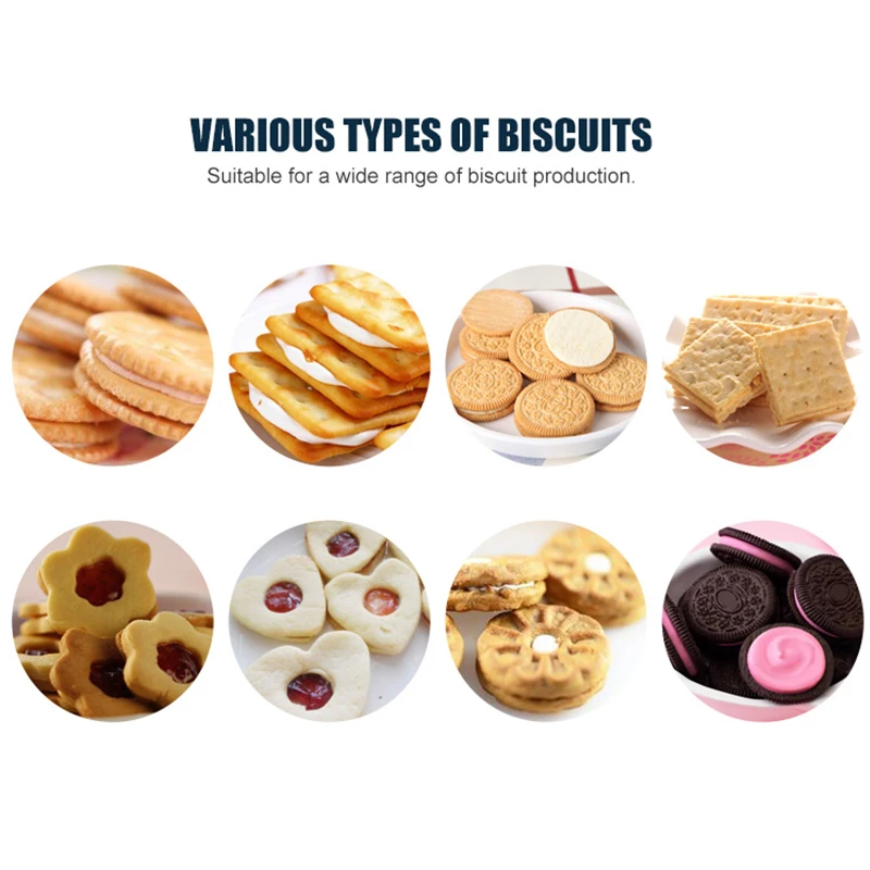 Hot Sale 100-500 Sndwiches/Min Single Lane Two Colour Biscuit Sandwiching Machine