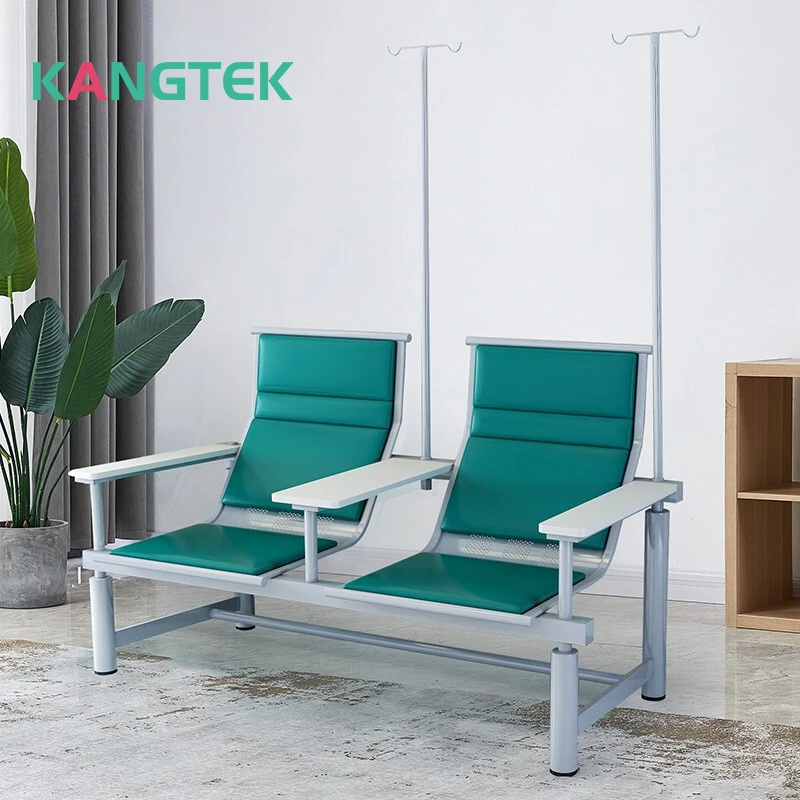 Manufacturers Supply Hospital Chairs In Stock Hospital Patient Infusion Waiting Chair With 2 Seats