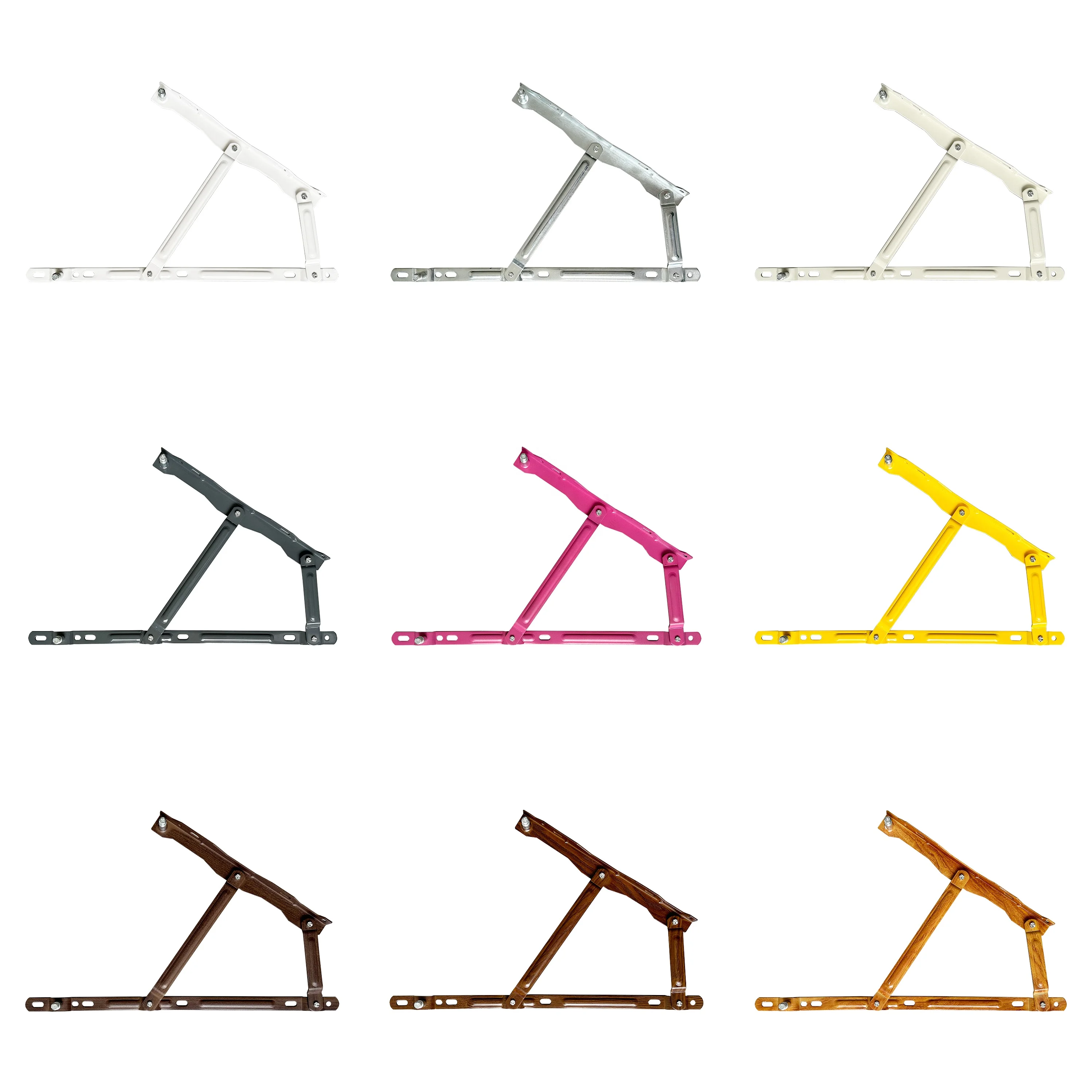 Storage pneumatic rod folding slat bed frame wall bed hydraulic support heavy duty gas lift mechanism