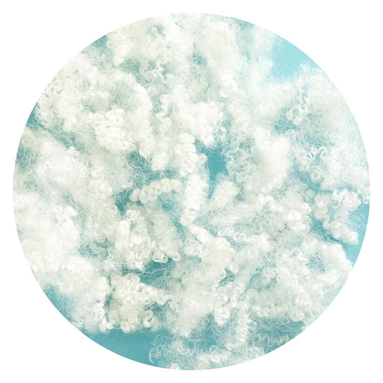 Fill Staple Recycled Wholesale 100% Polyester Fiber 3dx64mm 3d White Long Staple Subpima Cotton Percale Weave 400t Shee 64mm