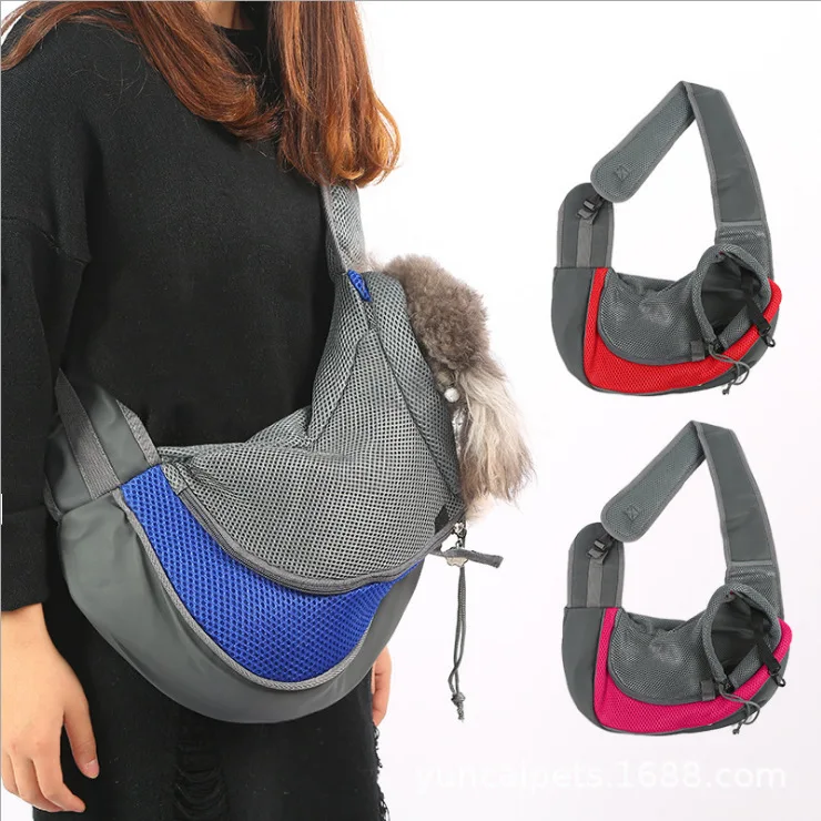 Outdoor Oxford Pet Travel Carrier Bag Breathable Single Shoulder Dog Bag