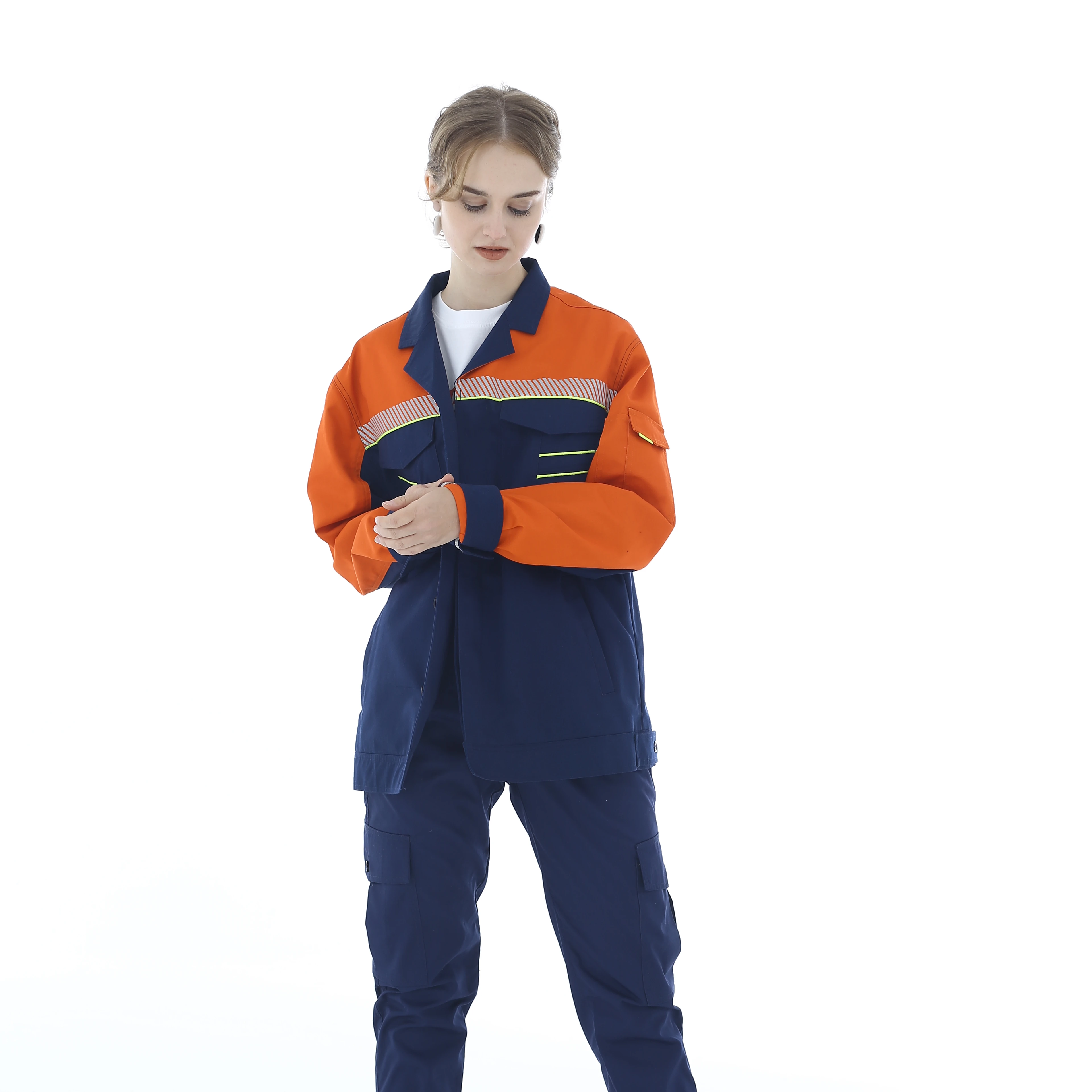 Coordinated Labor Protection Gear Bulk Buy Option Featuring Anti Static in Work Suit Set