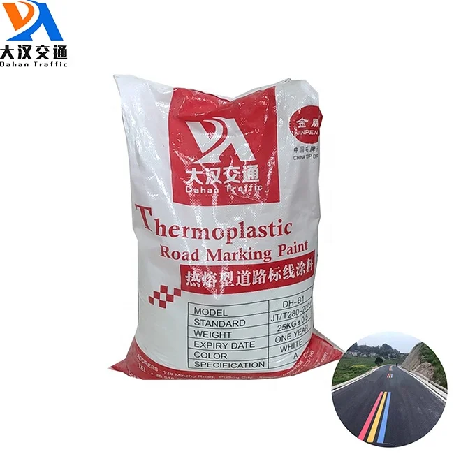 High Quality Wholesale Custom Cheap Yellow And White Reflective Thermoplastic Paint For Road Line Marking Construction
