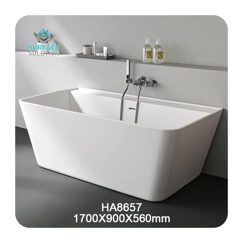 Factory Supply 12MM Thick Big Slabs Aritificial Stone Pure Acrylic Solid Surface Sheet For Bathtub