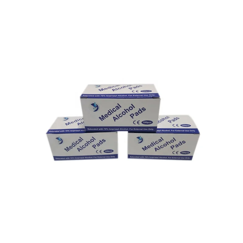 Прямая поставка с завода 70% изопропиловый спирт Prep Pad/спиртовые салфетки для этанола 60 мм x 60 мм/60 мм x 30 мм/100 мм x 120 мм/65 мм x 30 мм