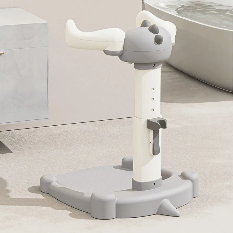 Cartoon Dinosaur Safety Huggable Bath Tower Baby Shower Assistance Baby Bathing Stand Support Suit For 5-24 Months Baby Toddler