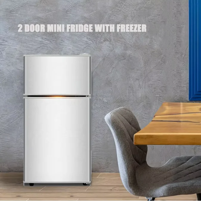 70L Home Double door Top-Mounted Refrigerator Small Fridge Household Vertical Refrigerator Cheap Two-Door Fridges