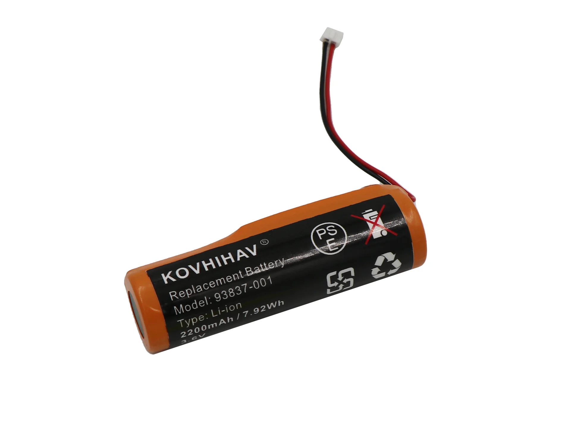 Orange 3.6v 2200mah 7.92wh Li-ion Battery For Wahl Cordless Shaver