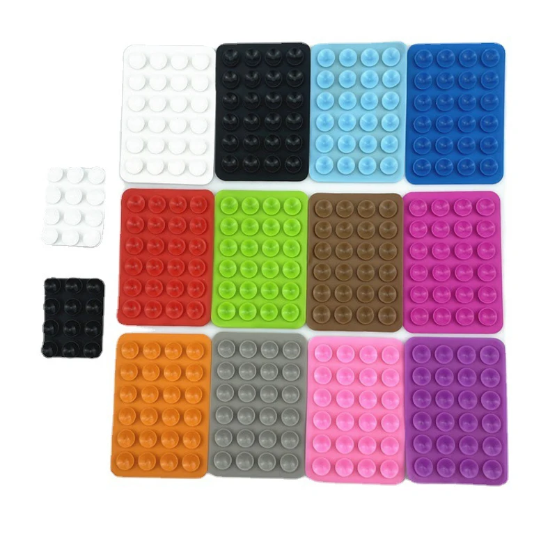Suction Phone Case Mount Silicon Adhesive Phone Accessory for iPhone and Android Hands-Free Fidget Mirror Shower Phone Holder