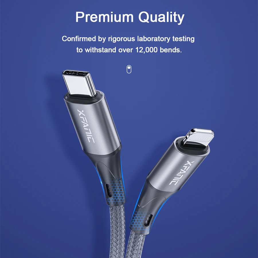 1 2 м PD 20 Вт 3A зарядный кабель USB типа C для Lightning Кабель передачи данных Mfi Быстрая зарядка Usb-C