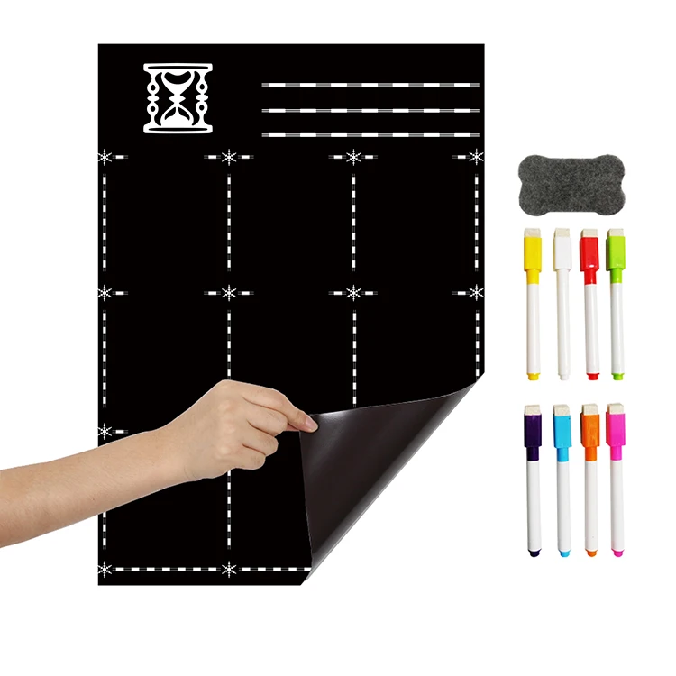 A3 Magnetic Whiteboard Planner Board Kitchen Fridge Large Dry Erase Whiteboard Weekly Planner Whiteboard