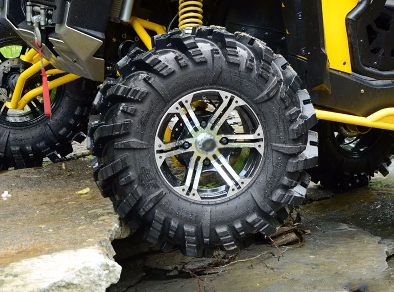 CNC machined ATV UTV 7 inch wide 14 inch rims M12 x 1.5 lugs  wheels in China