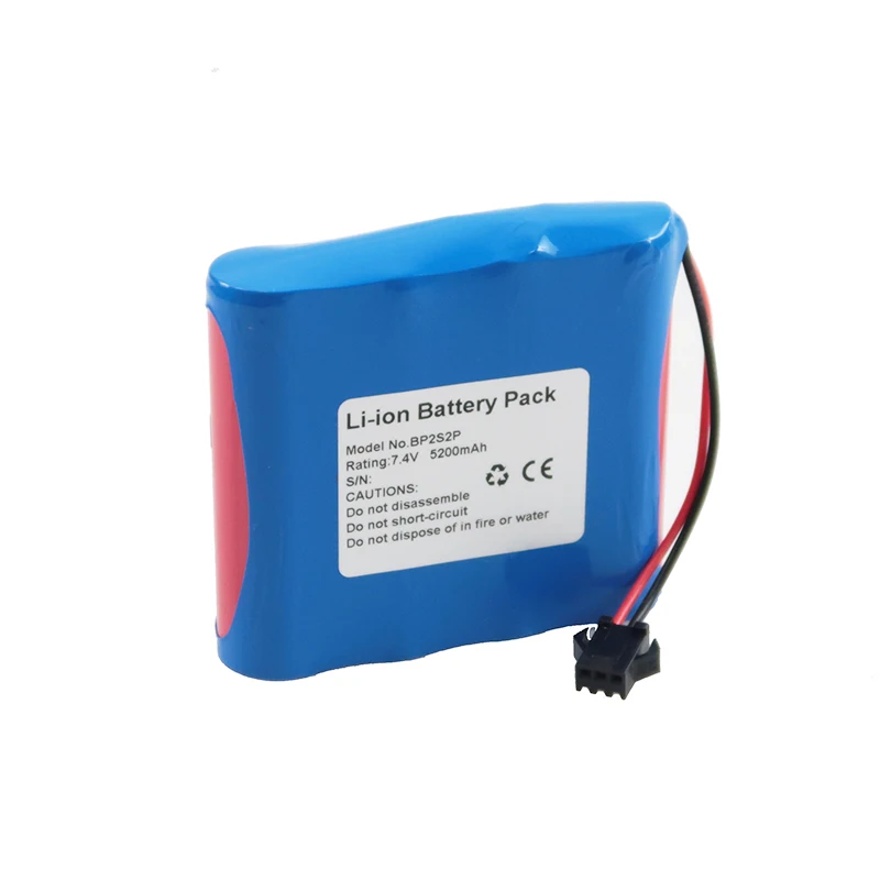 Lithium ion 7.4V 5200mAh Rechargeable BP2S2P Medical Li-ion lithium Patient Monitor Battery for CMS9000 CMS8000