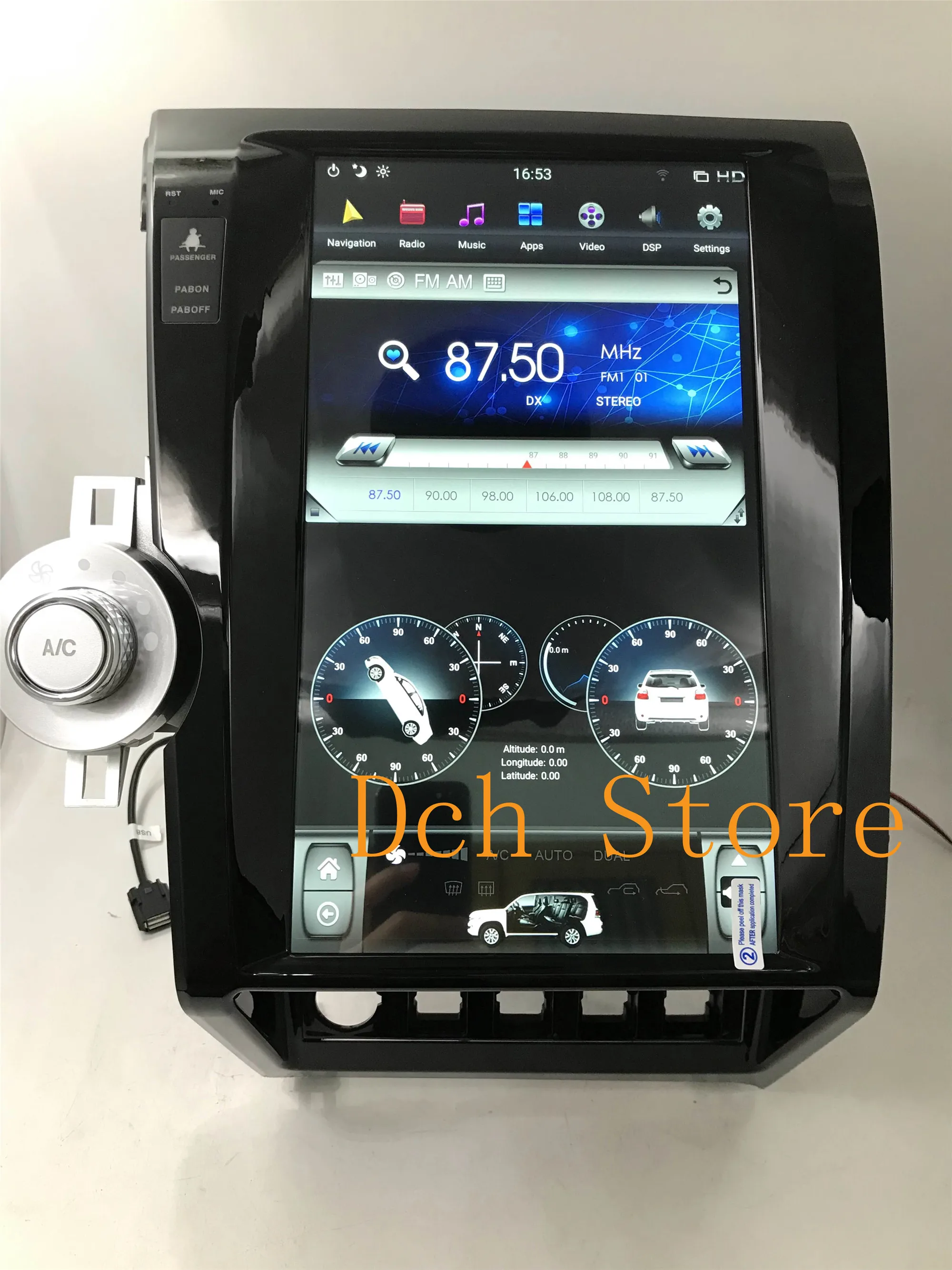 13 6 'android 9 0 автомобильный dvd-плеер gps-навигация для tundra Sequoia 2007-2011 tesla screen cardvdplayer навигация автомобильное радио