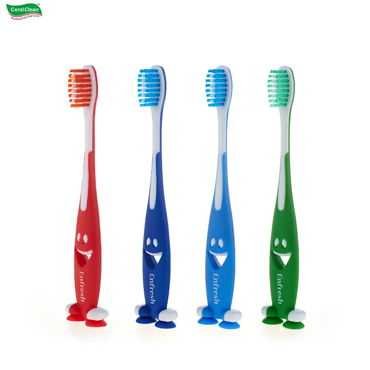 Smiling Style Kids Teeth Brushes Children Toothbrush 4 pcs Package